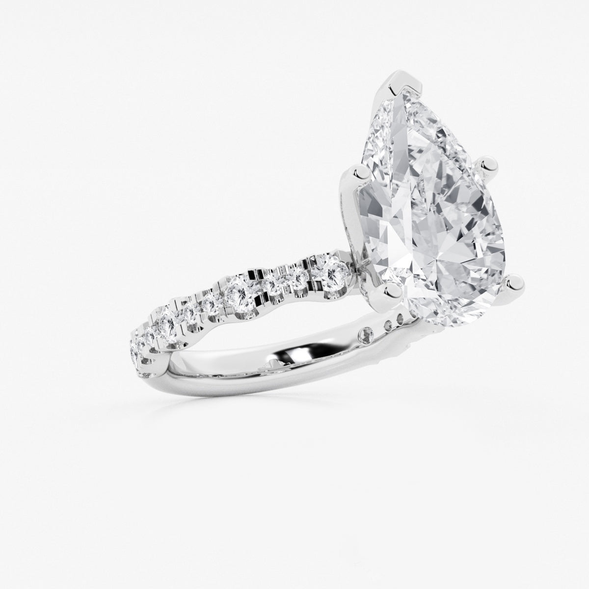 Clara - Station Side Stones Engagement Ring