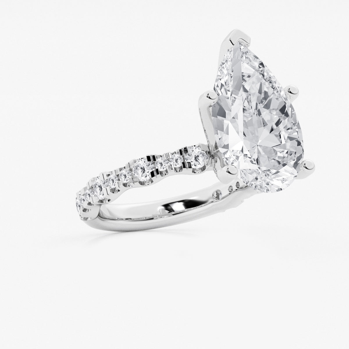 Clara - Station Side Stones Engagement Ring