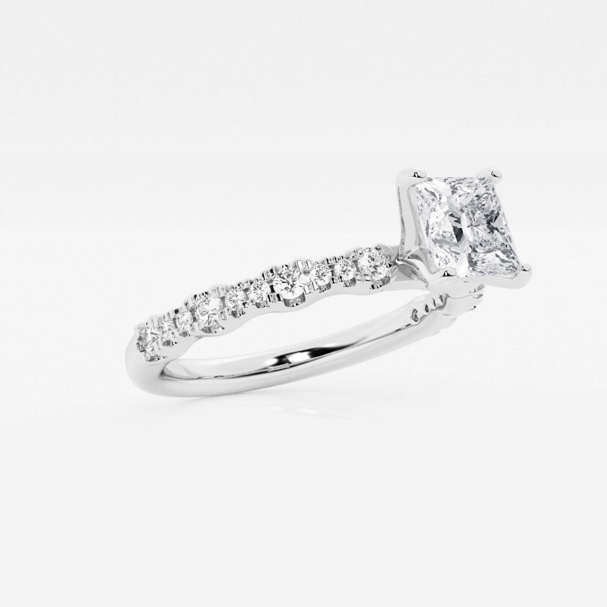 Clara - Station Side Stones Engagement Ring