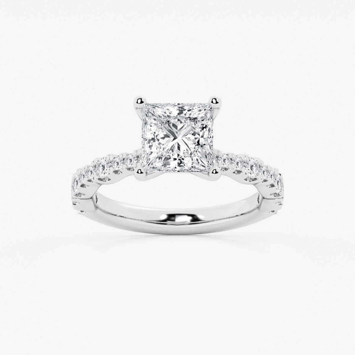 Clara - Station Side Stones Engagement Ring