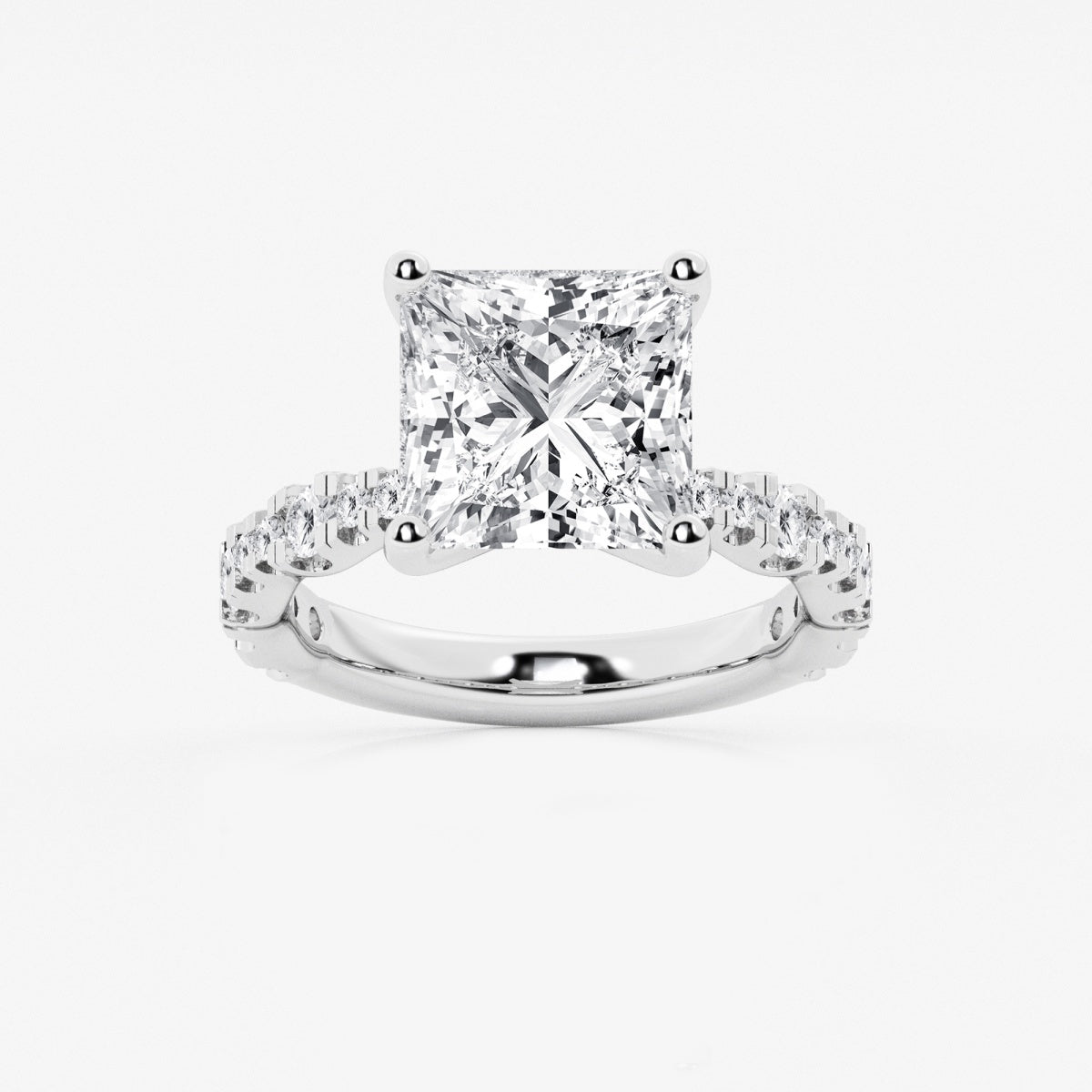 Clara - Station Side Stones Engagement Ring