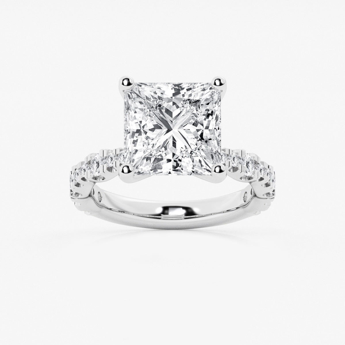 Clara - Station Side Stones Engagement Ring