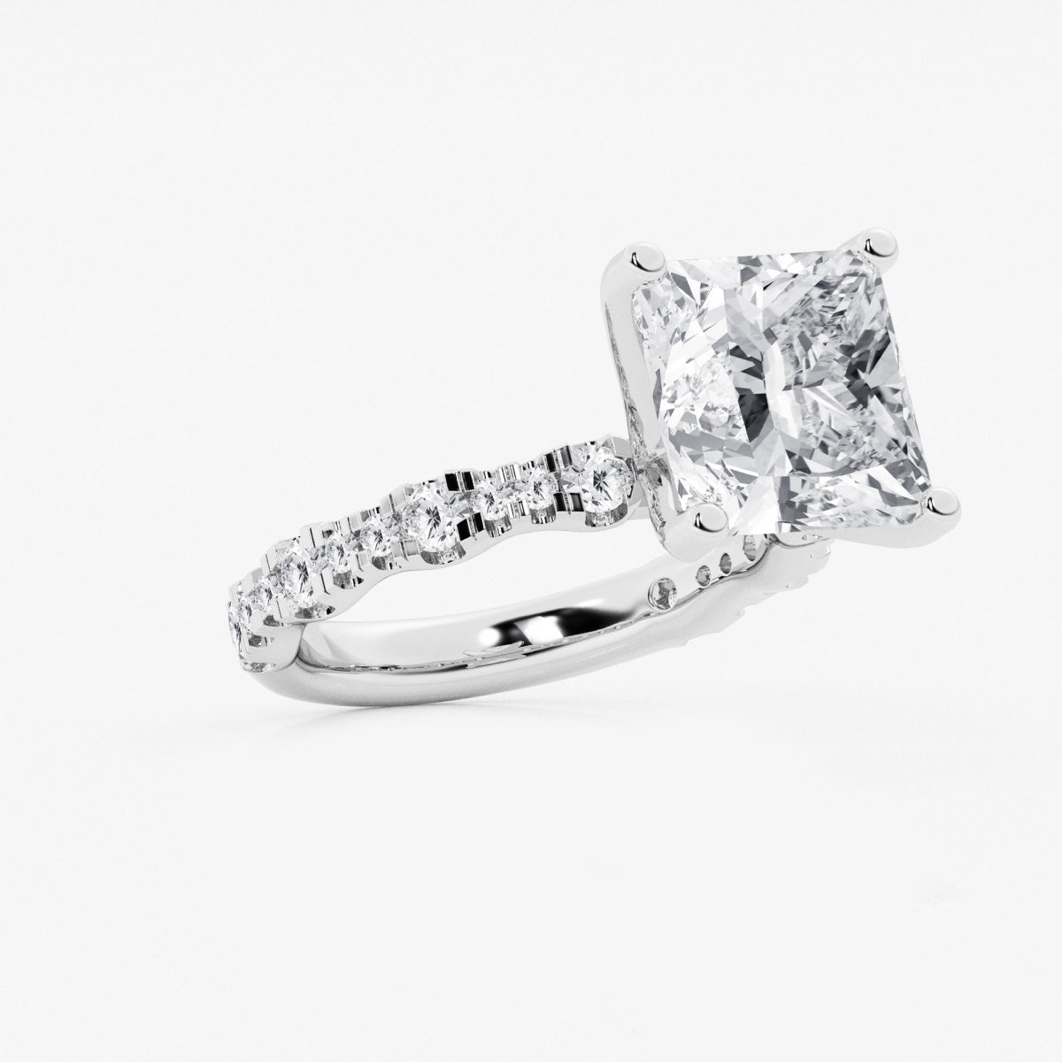 Clara - Station Side Stones Engagement Ring