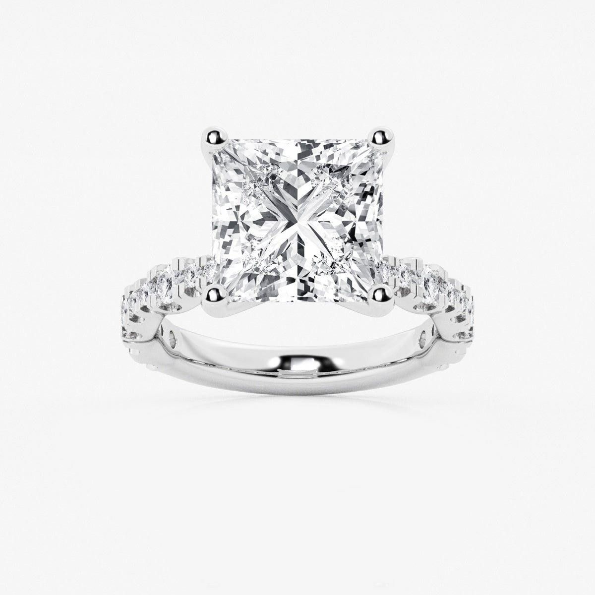 Clara - Station Side Stones Engagement Ring