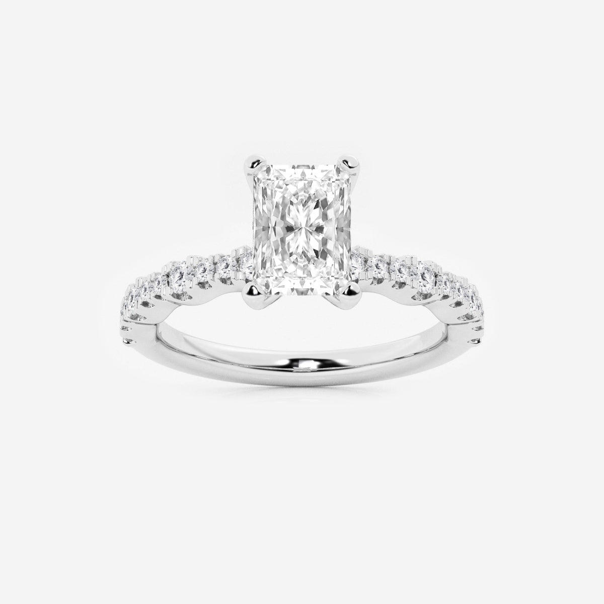 Clara - Station Side Stones Engagement Ring