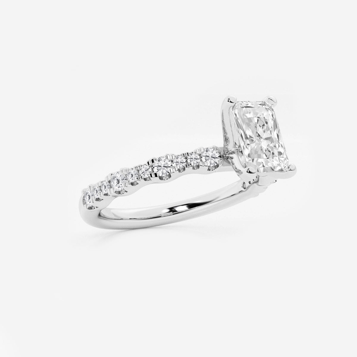 Clara - Station Side Stones Engagement Ring