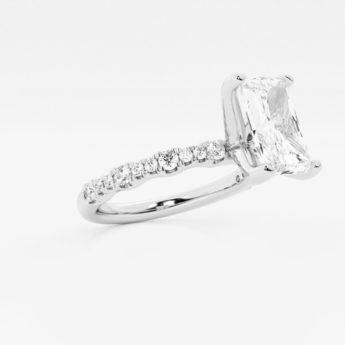 Clara - Station Side Stones Engagement Ring