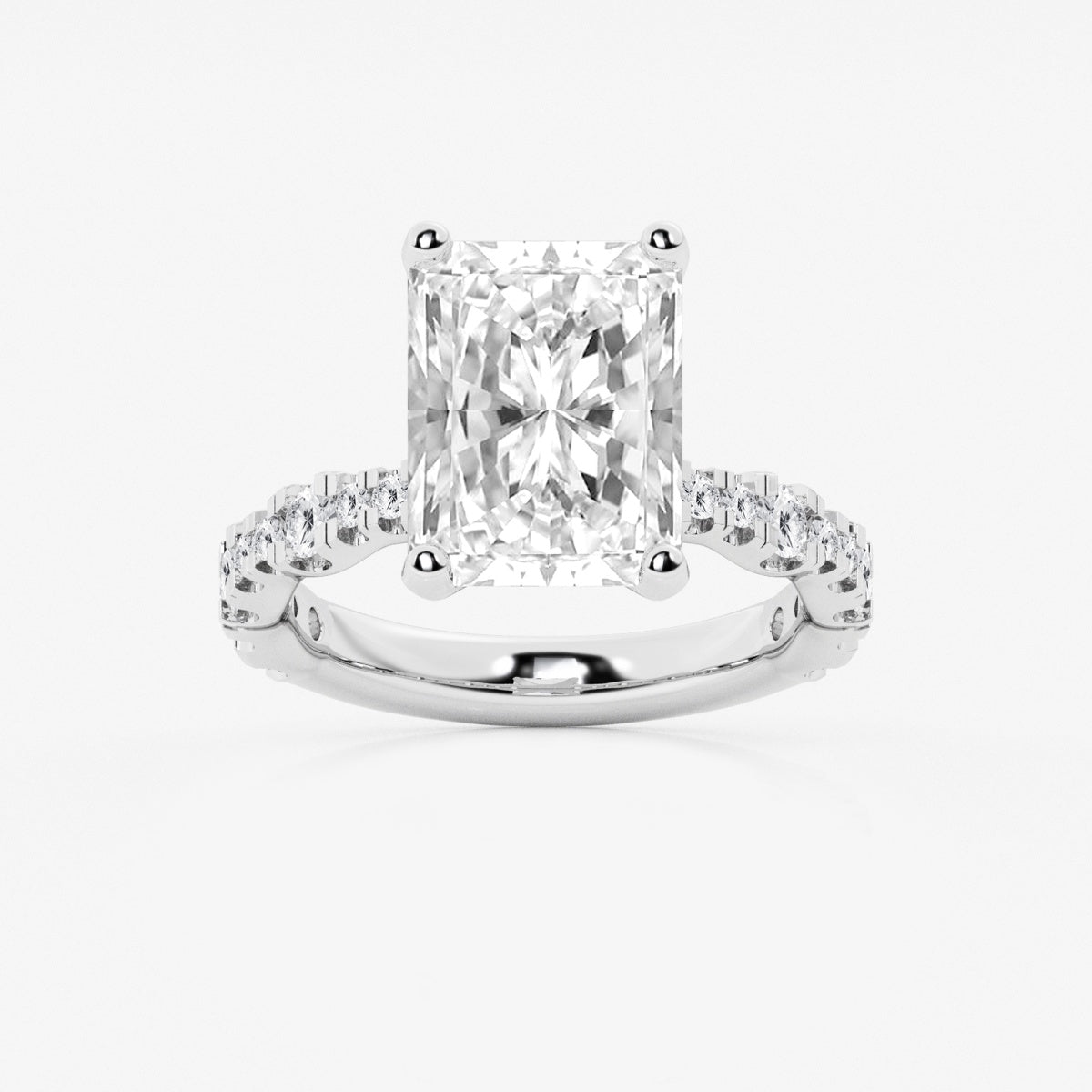 Clara - Station Side Stones Engagement Ring