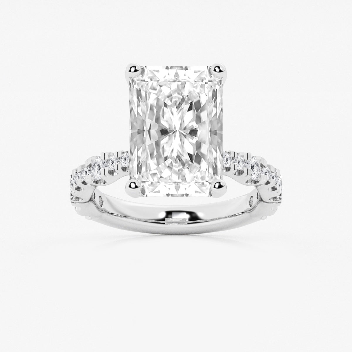 Clara - Station Side Stones Engagement Ring