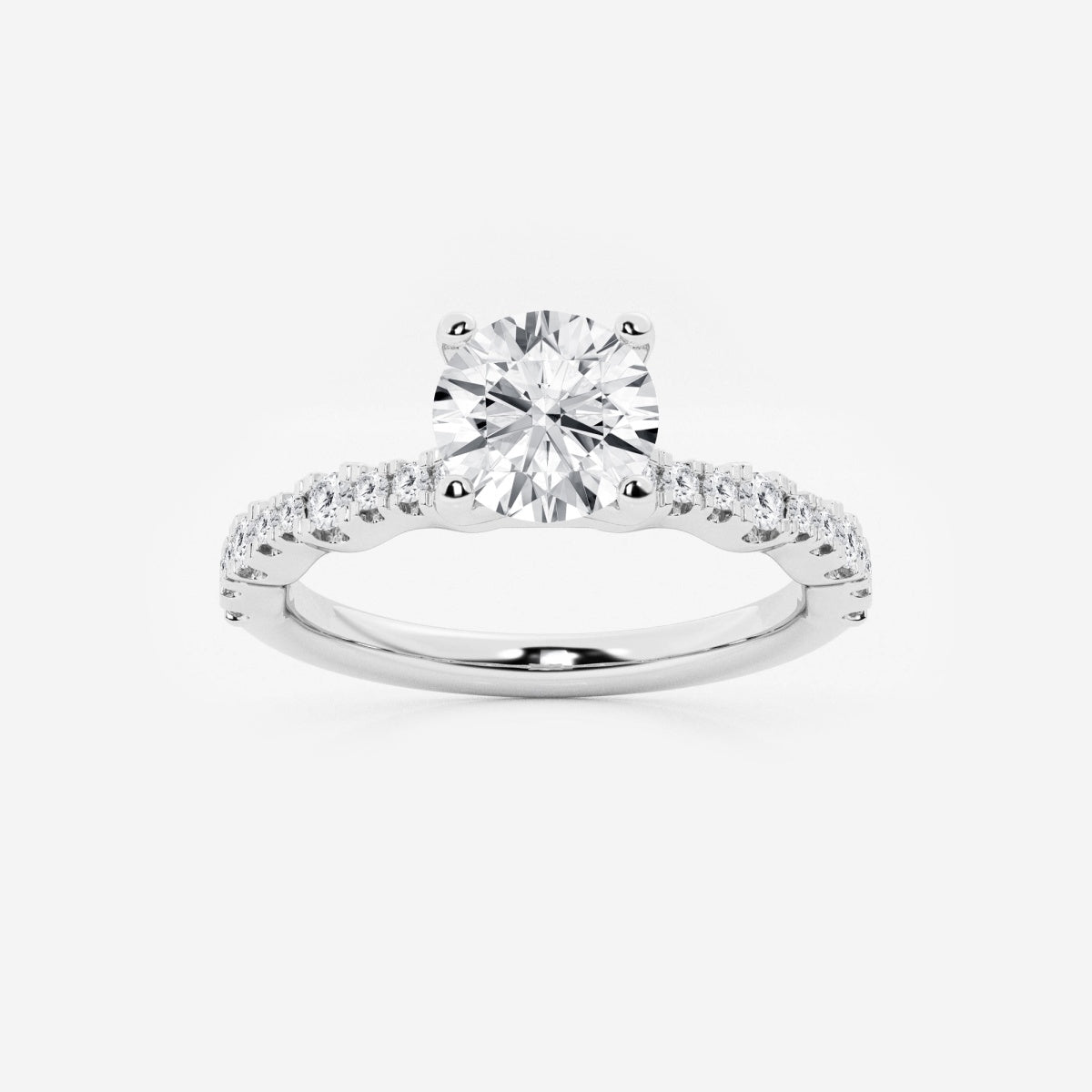 Clara - Station Side Stones Engagement Ring