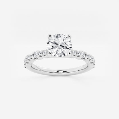 Clara - Station Side Stones Engagement Ring