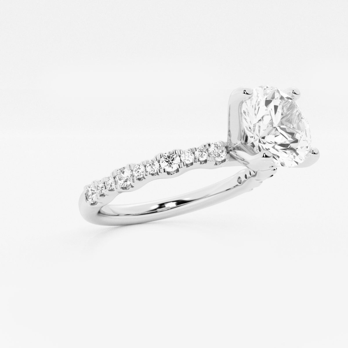 Clara - Station Side Stones Engagement Ring