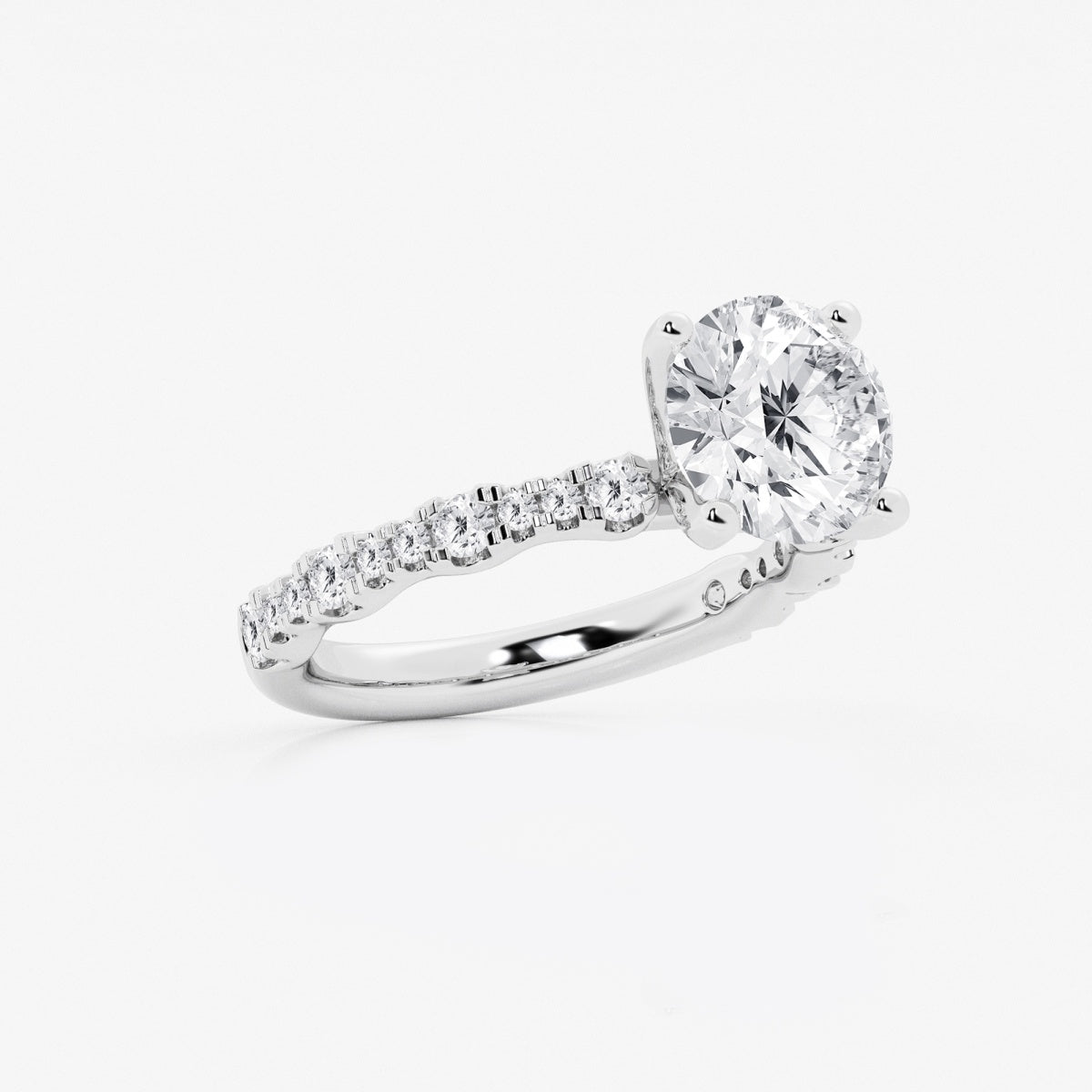 Clara - Station Side Stones Engagement Ring