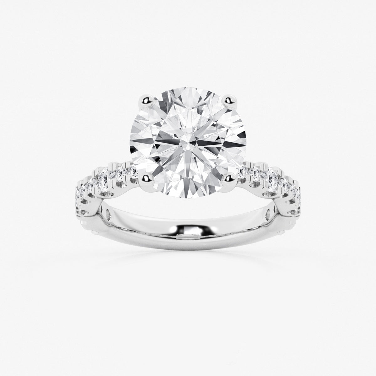 Clara - Station Side Stones Engagement Ring