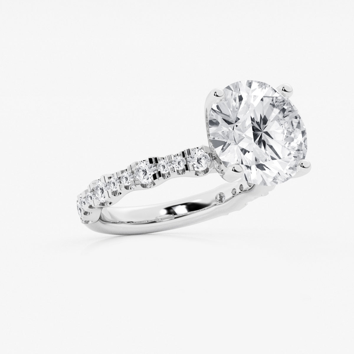 Clara - Station Side Stones Engagement Ring