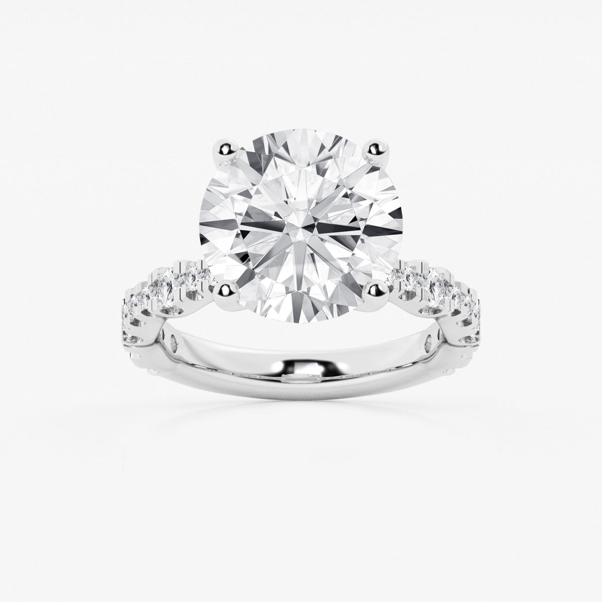 Clara - Station Side Stones Engagement Ring