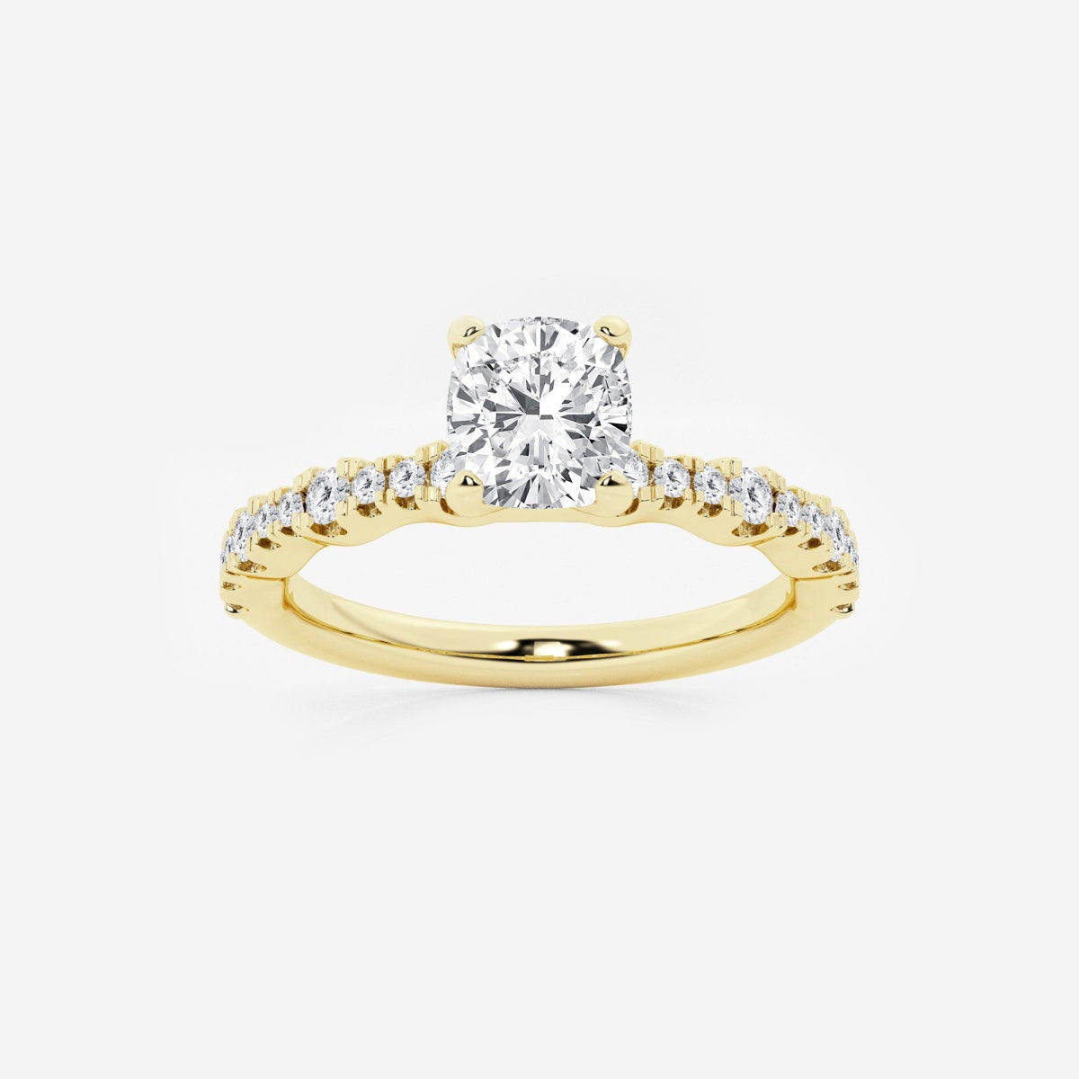 Clara - Station Side Stones Engagement Ring