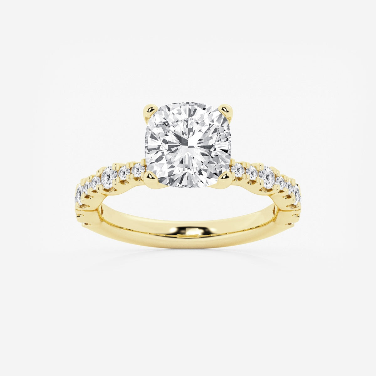 Clara - Station Side Stones Engagement Ring