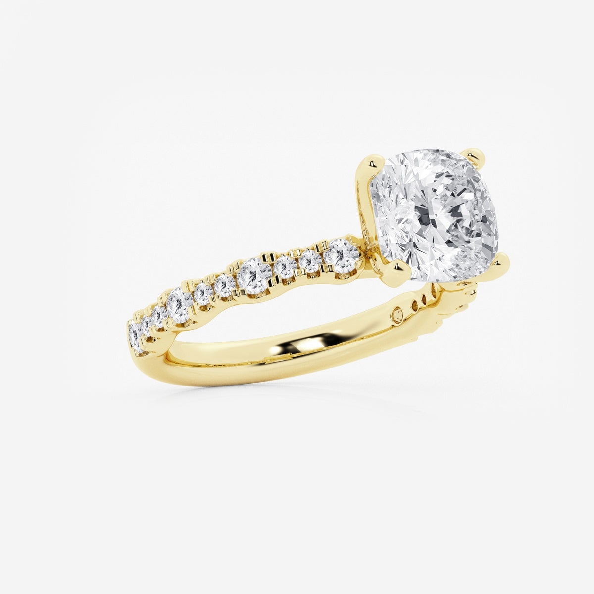 Clara - Station Side Stones Engagement Ring