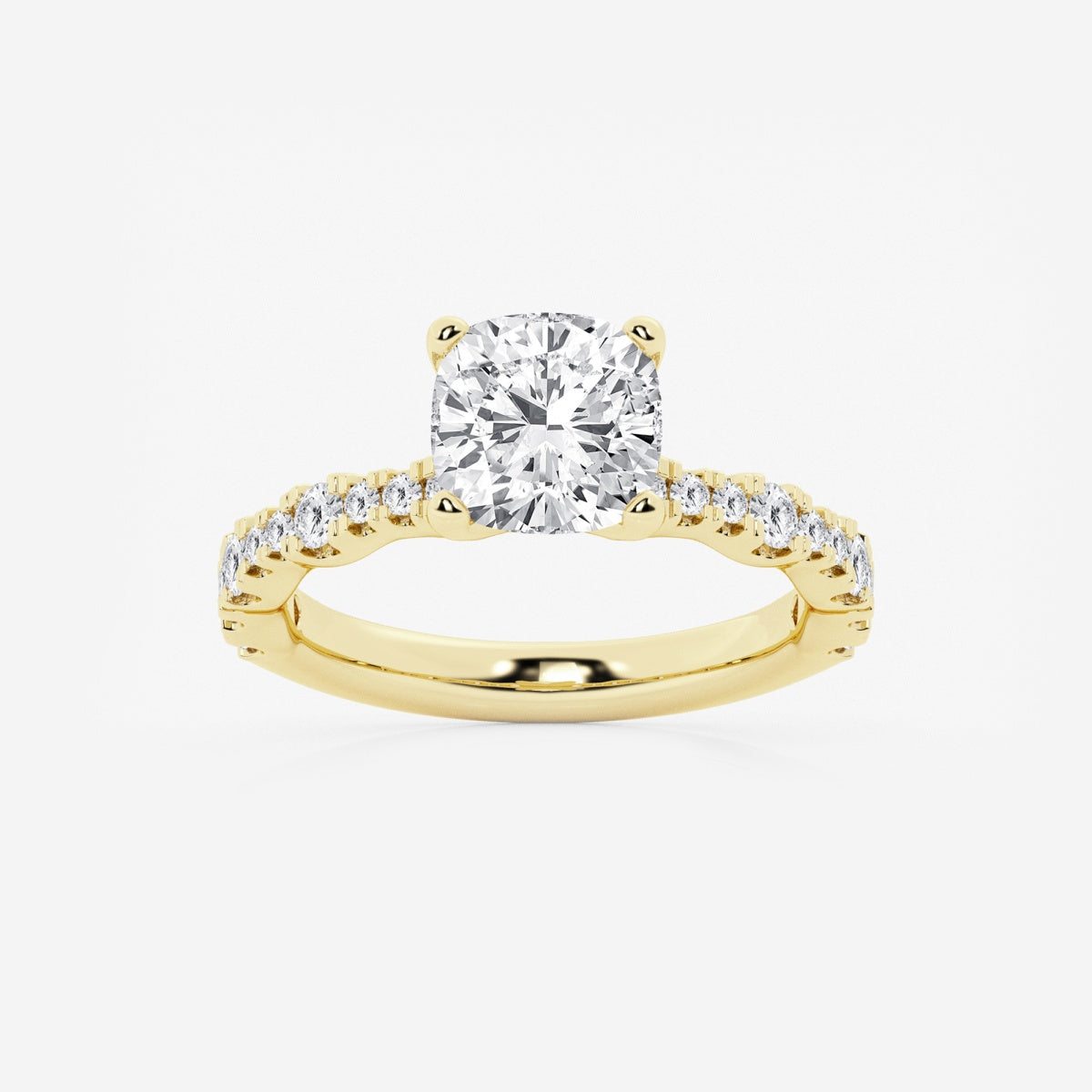 Clara - Station Side Stones Engagement Ring