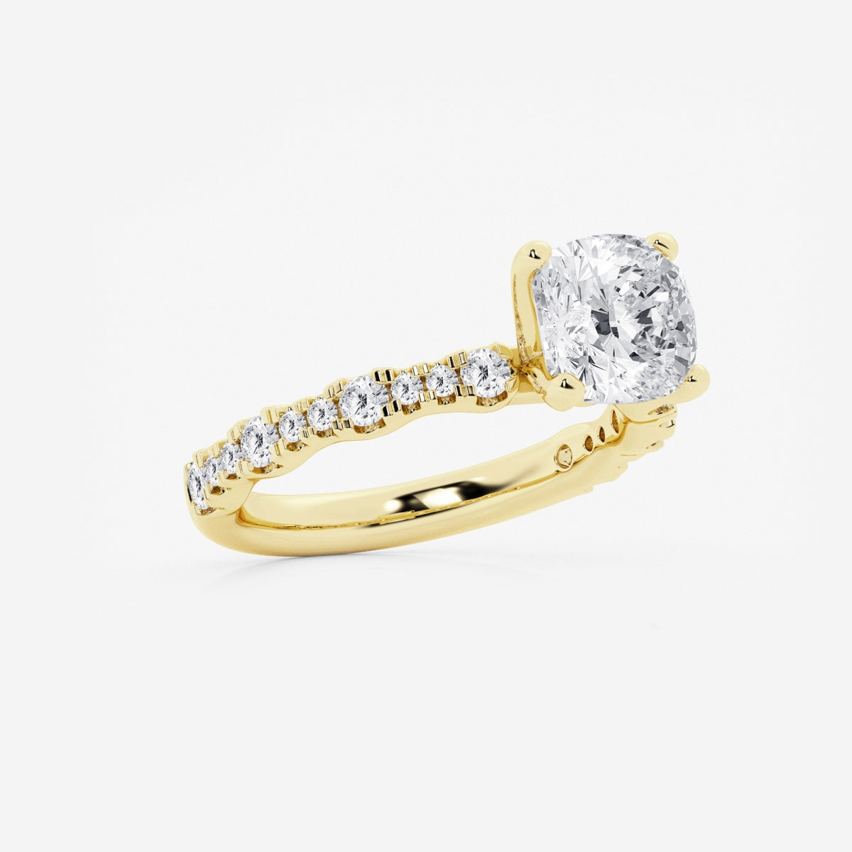 Clara - Station Side Stones Engagement Ring