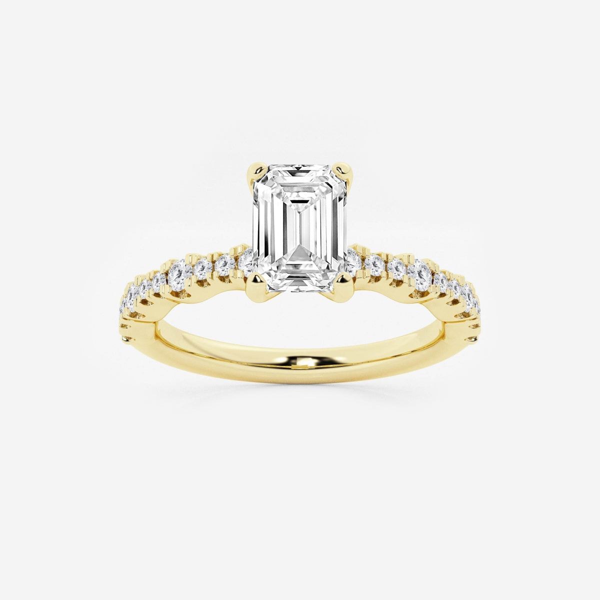 Clara - Station Side Stones Engagement Ring