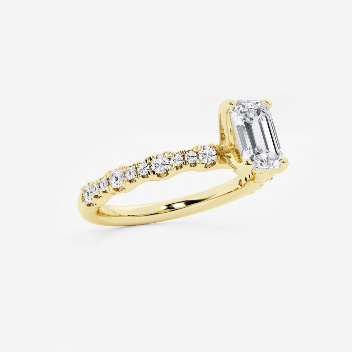 Clara - Station Side Stones Engagement Ring