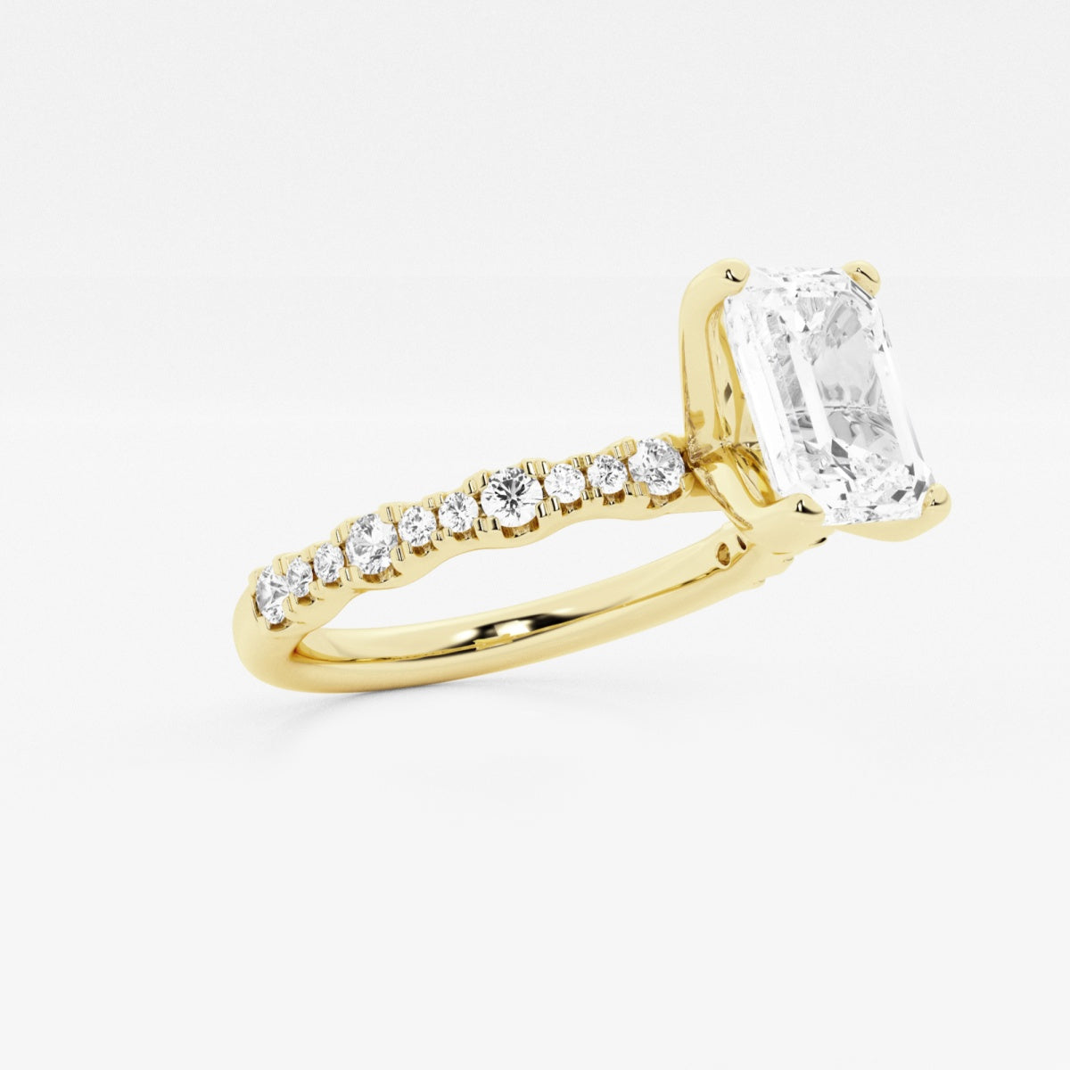 Clara - Station Side Stones Engagement Ring