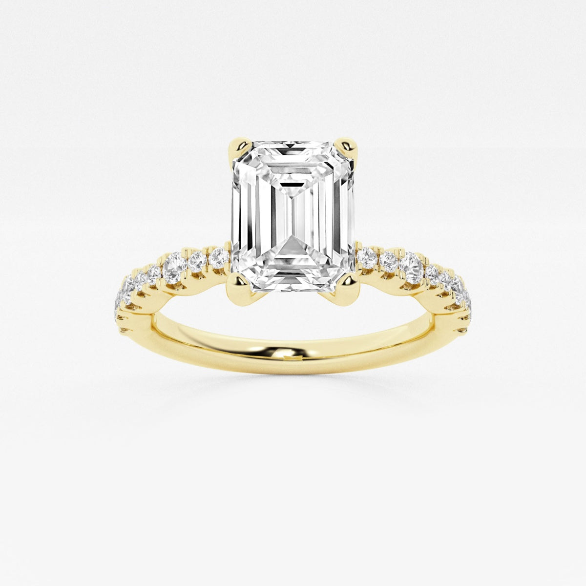 Clara - Station Side Stones Engagement Ring