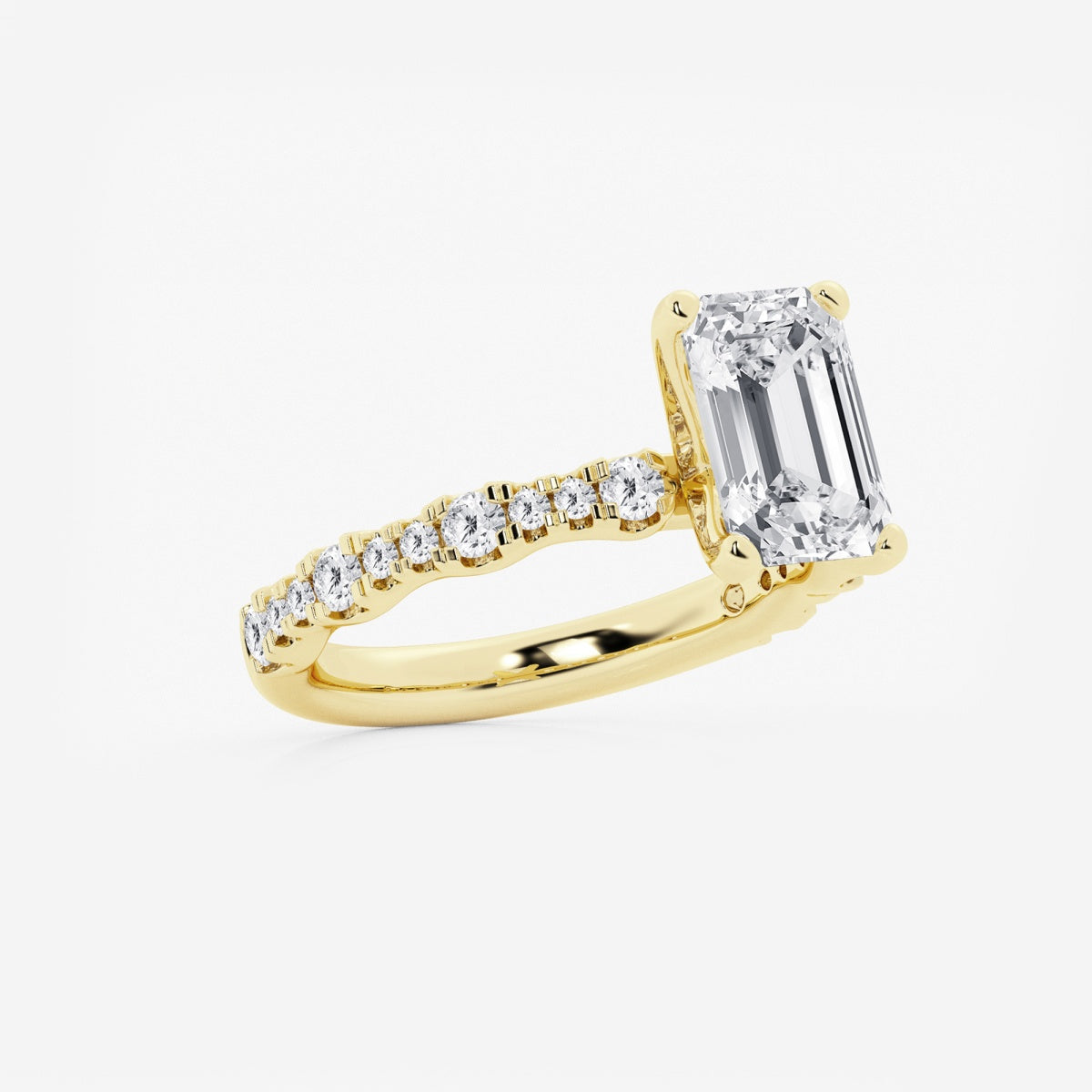 Clara - Station Side Stones Engagement Ring