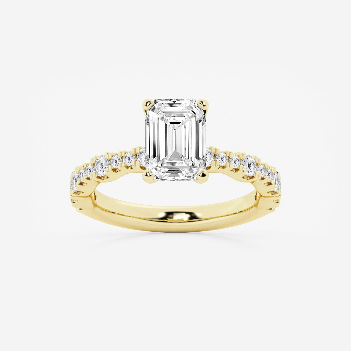 Clara - Station Side Stones Engagement Ring