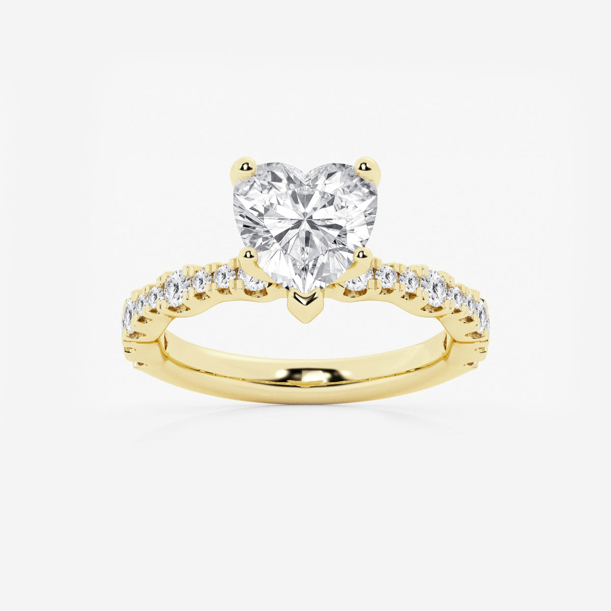 Clara - Station Side Stones Engagement Ring