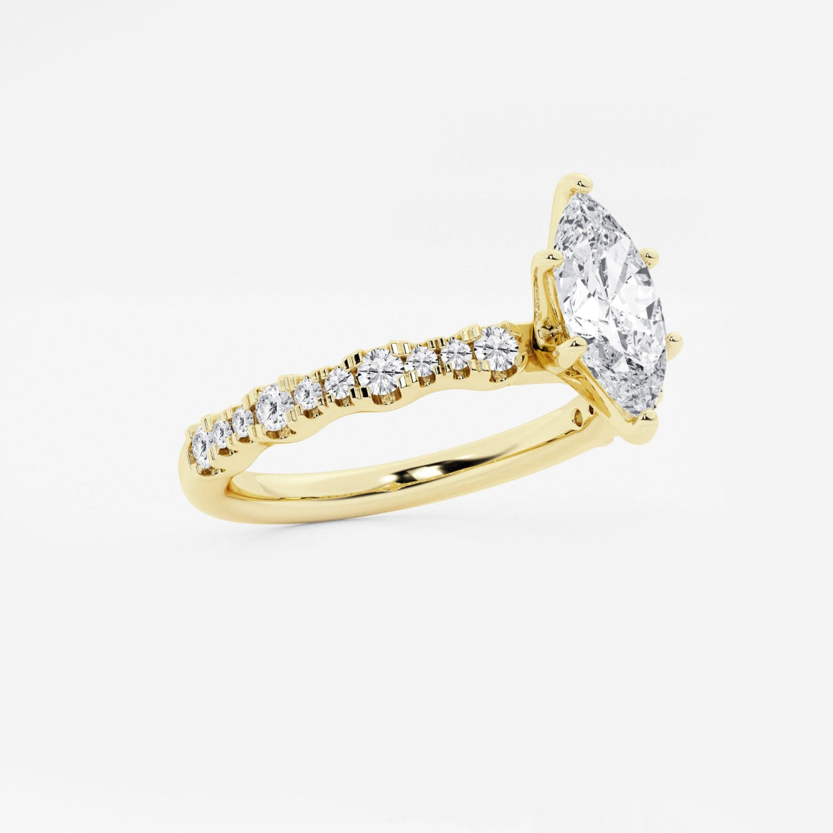 Clara - Station Side Stones Engagement Ring