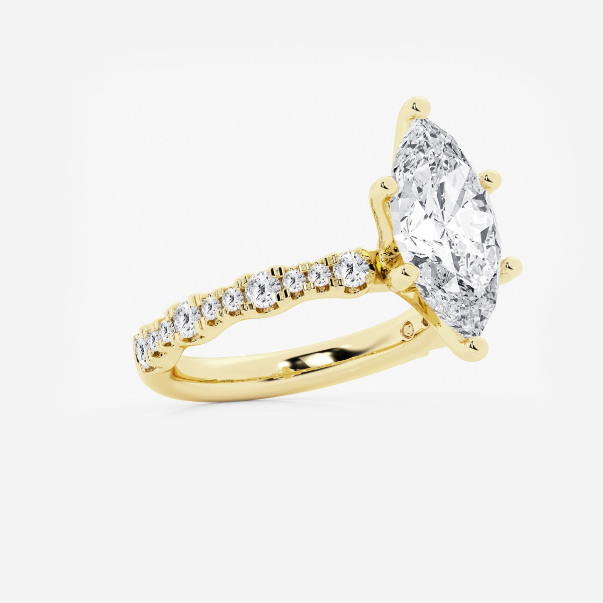 Clara - Station Side Stones Engagement Ring