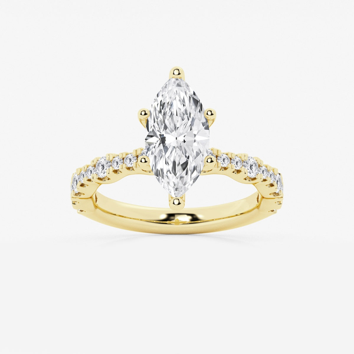 Clara - Station Side Stones Engagement Ring