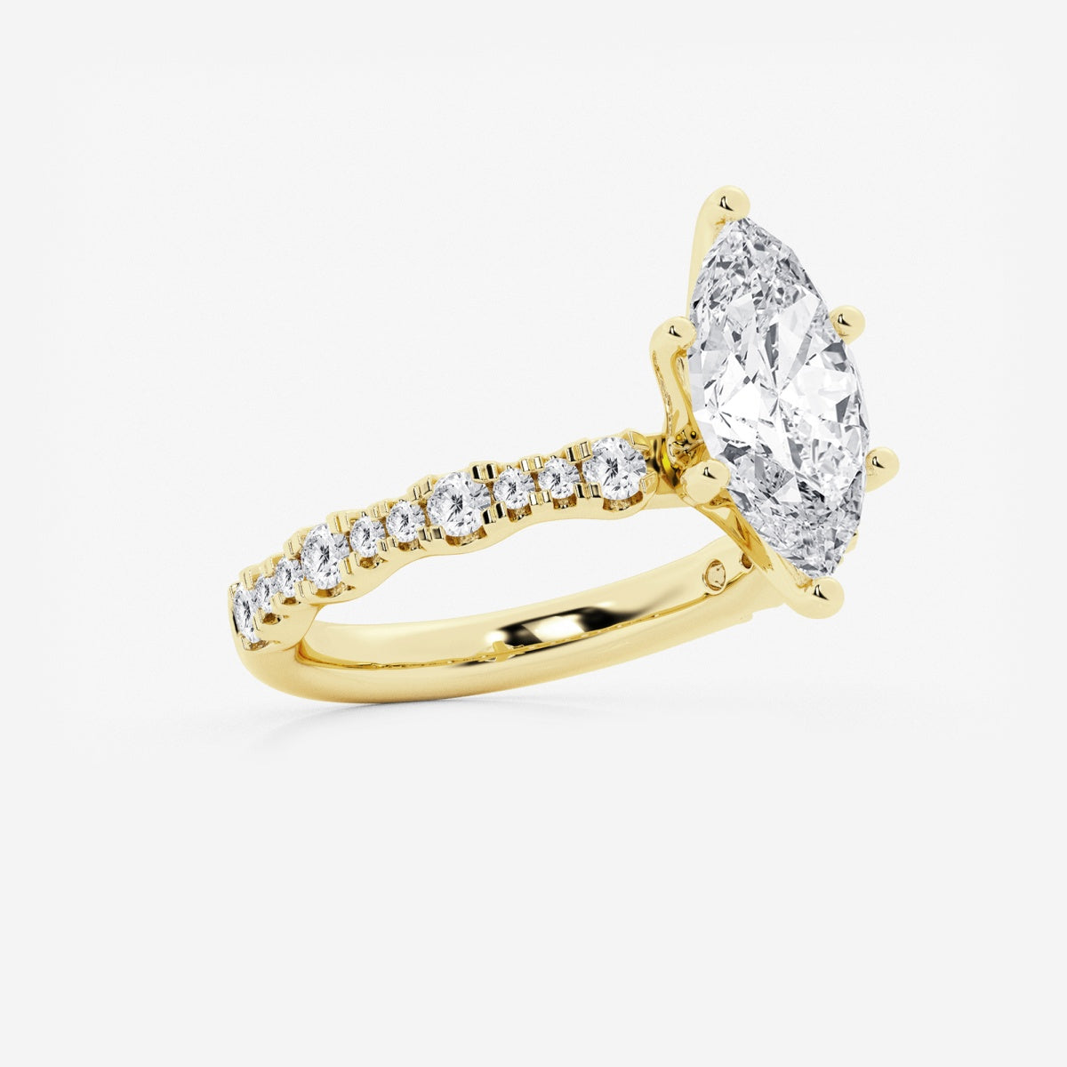 Clara - Station Side Stones Engagement Ring