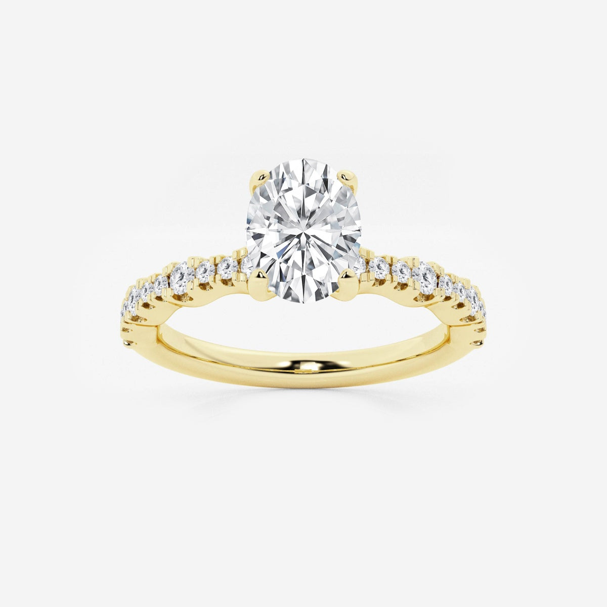 Clara - Station Side Stones Engagement Ring