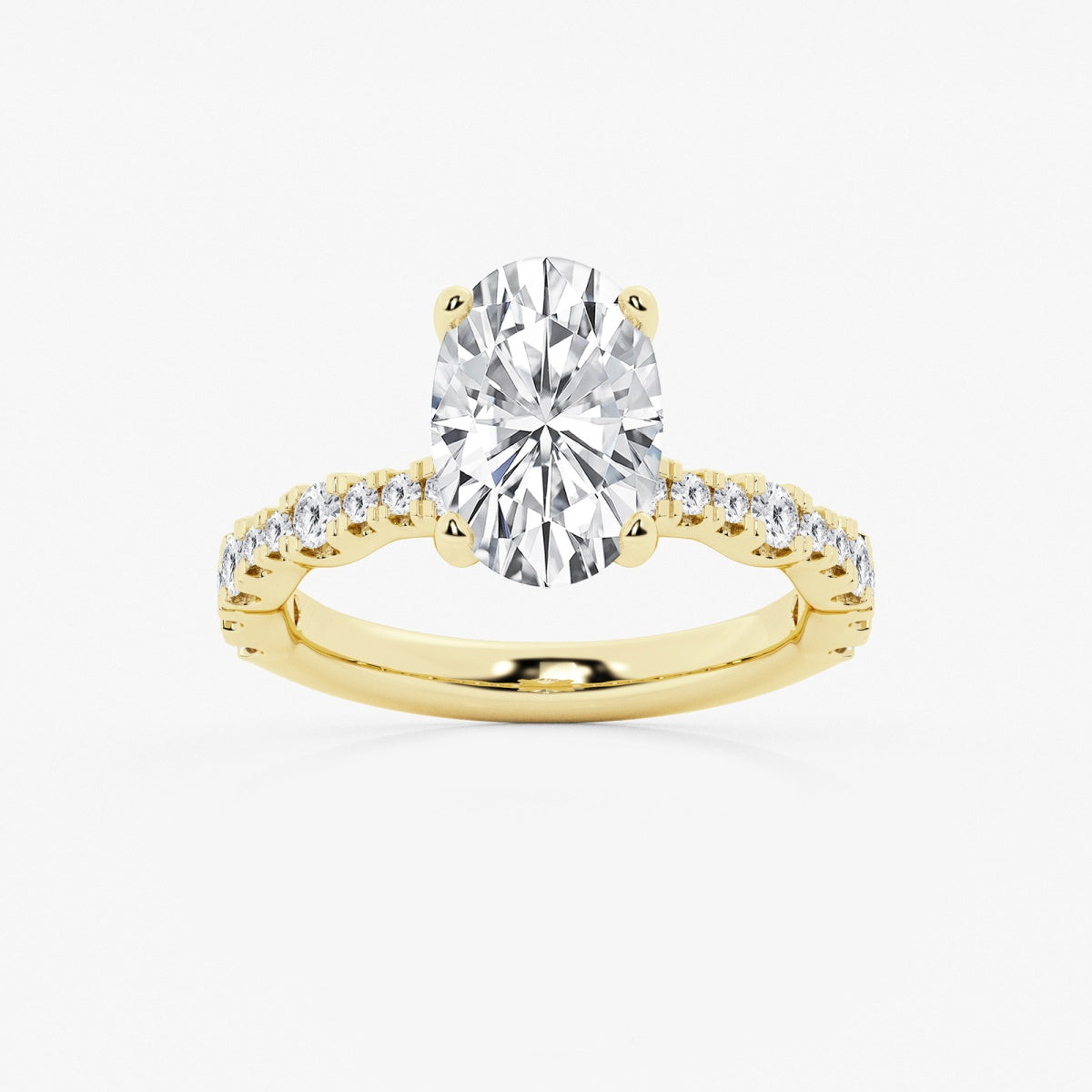 Clara - Station Side Stones Engagement Ring