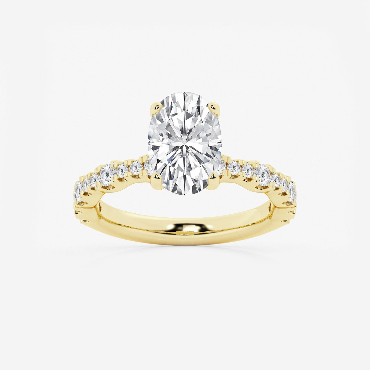 Clara - Station Side Stones Engagement Ring