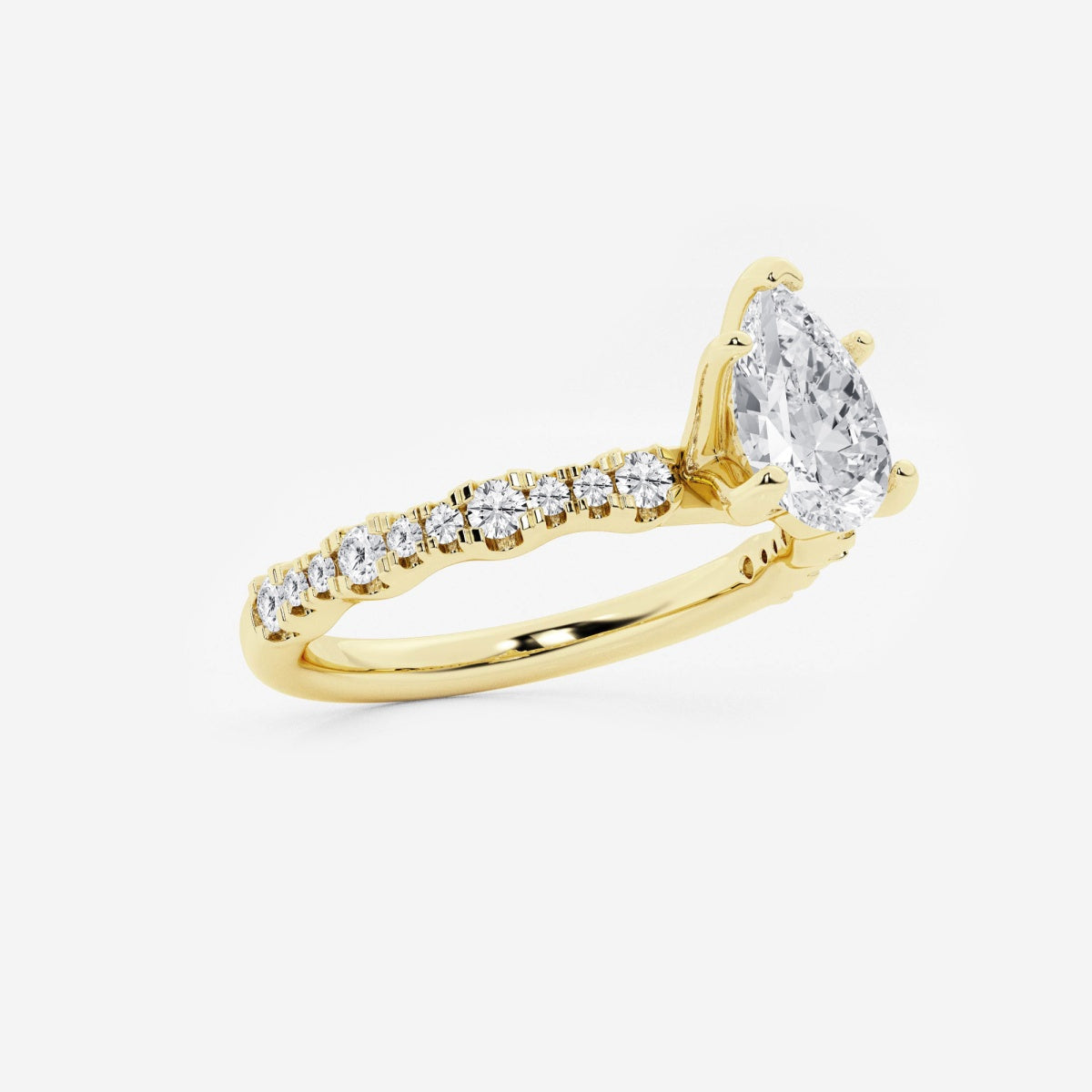 Clara - Station Side Stones Engagement Ring