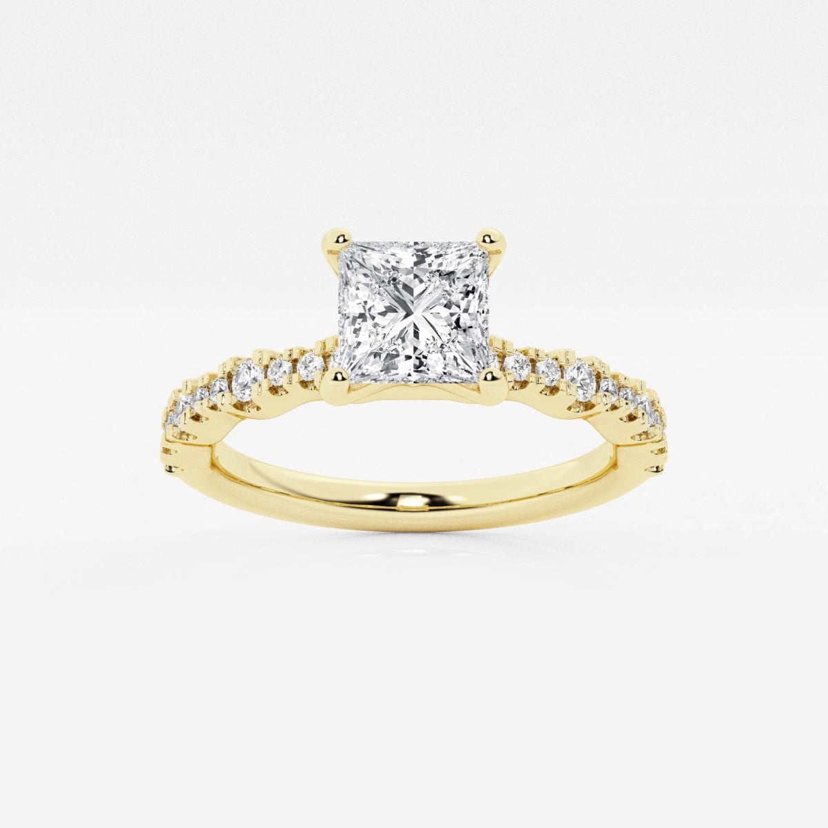 Clara - Station Side Stones Engagement Ring