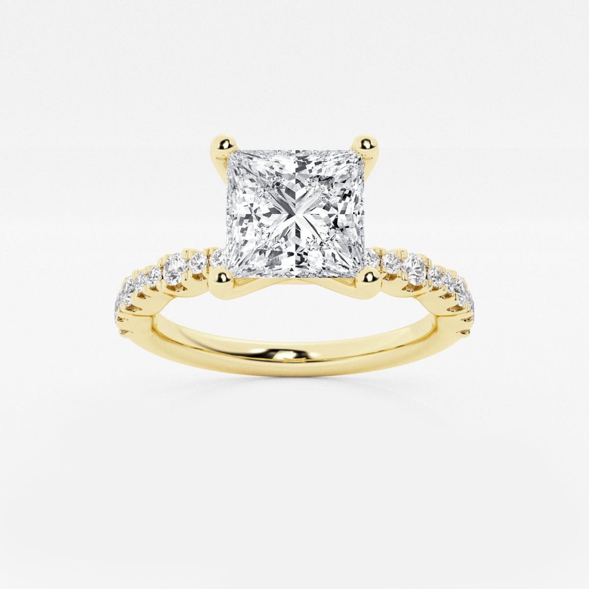 Clara - Station Side Stones Engagement Ring