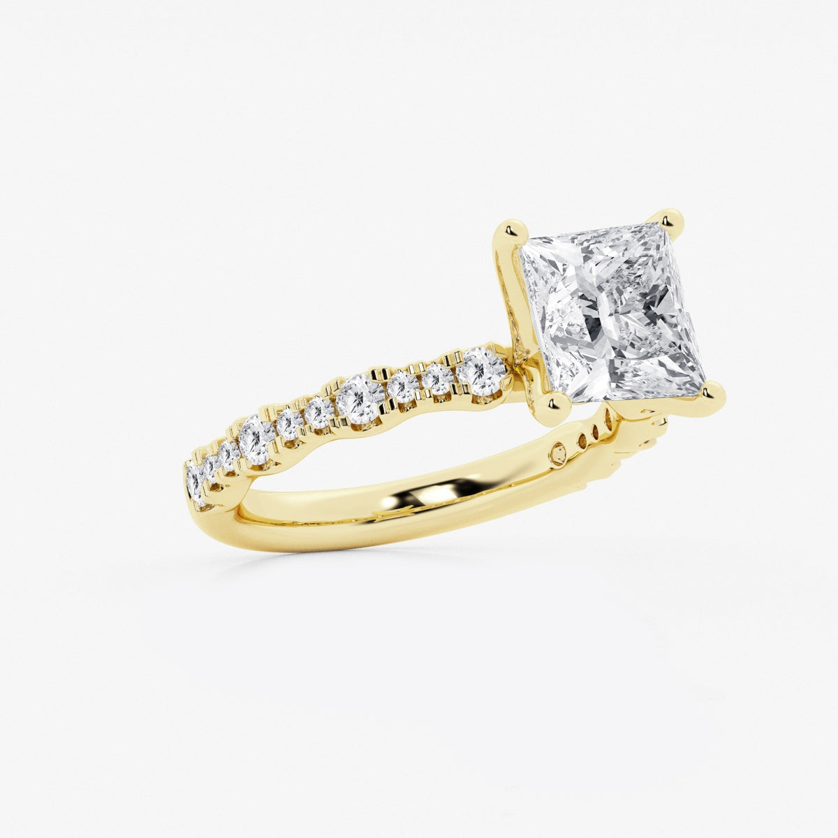 Clara - Station Side Stones Engagement Ring