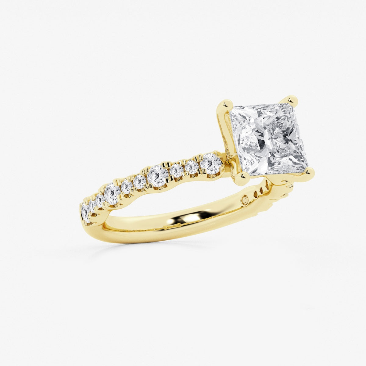 Clara - Station Side Stones Engagement Ring