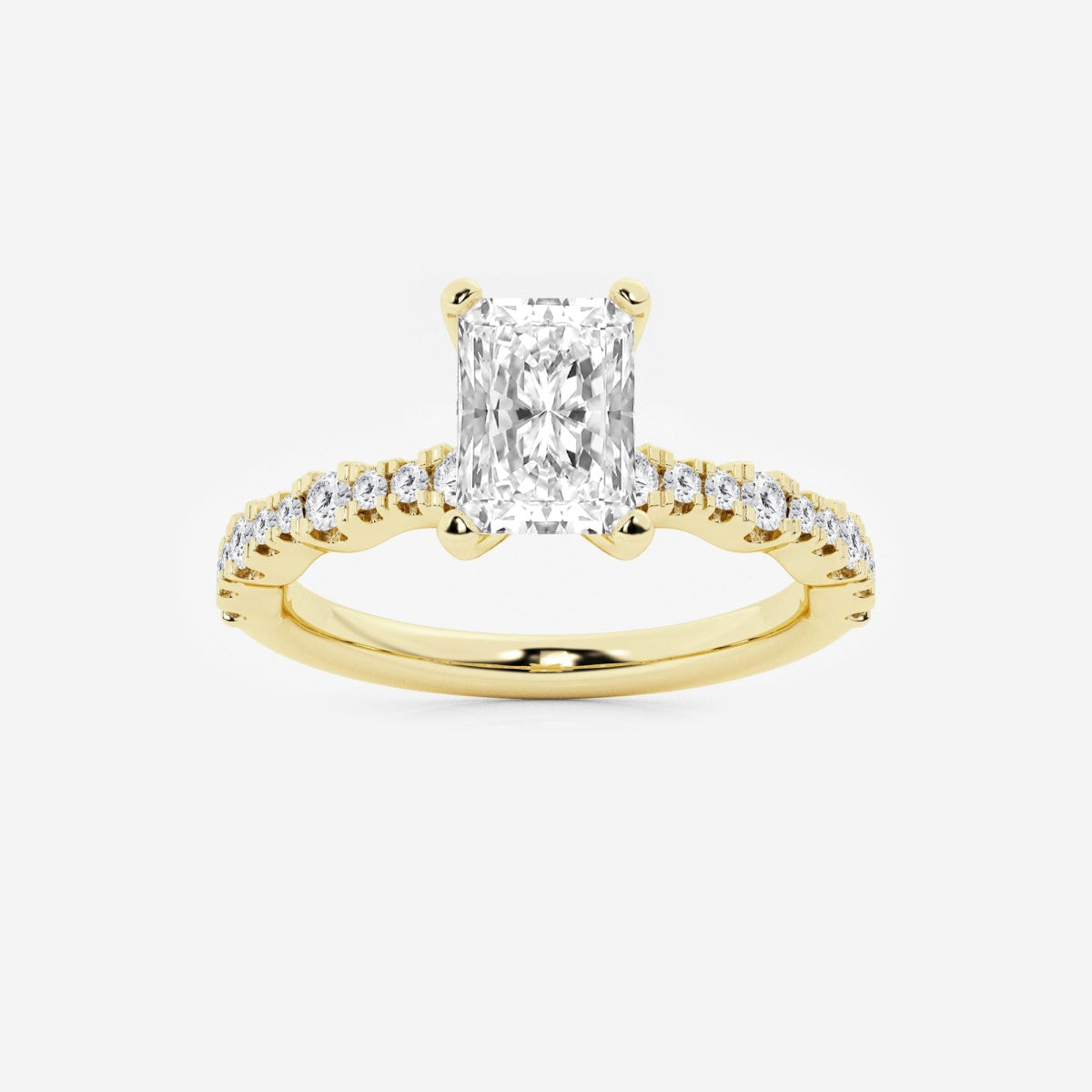 Clara - Station Side Stones Engagement Ring