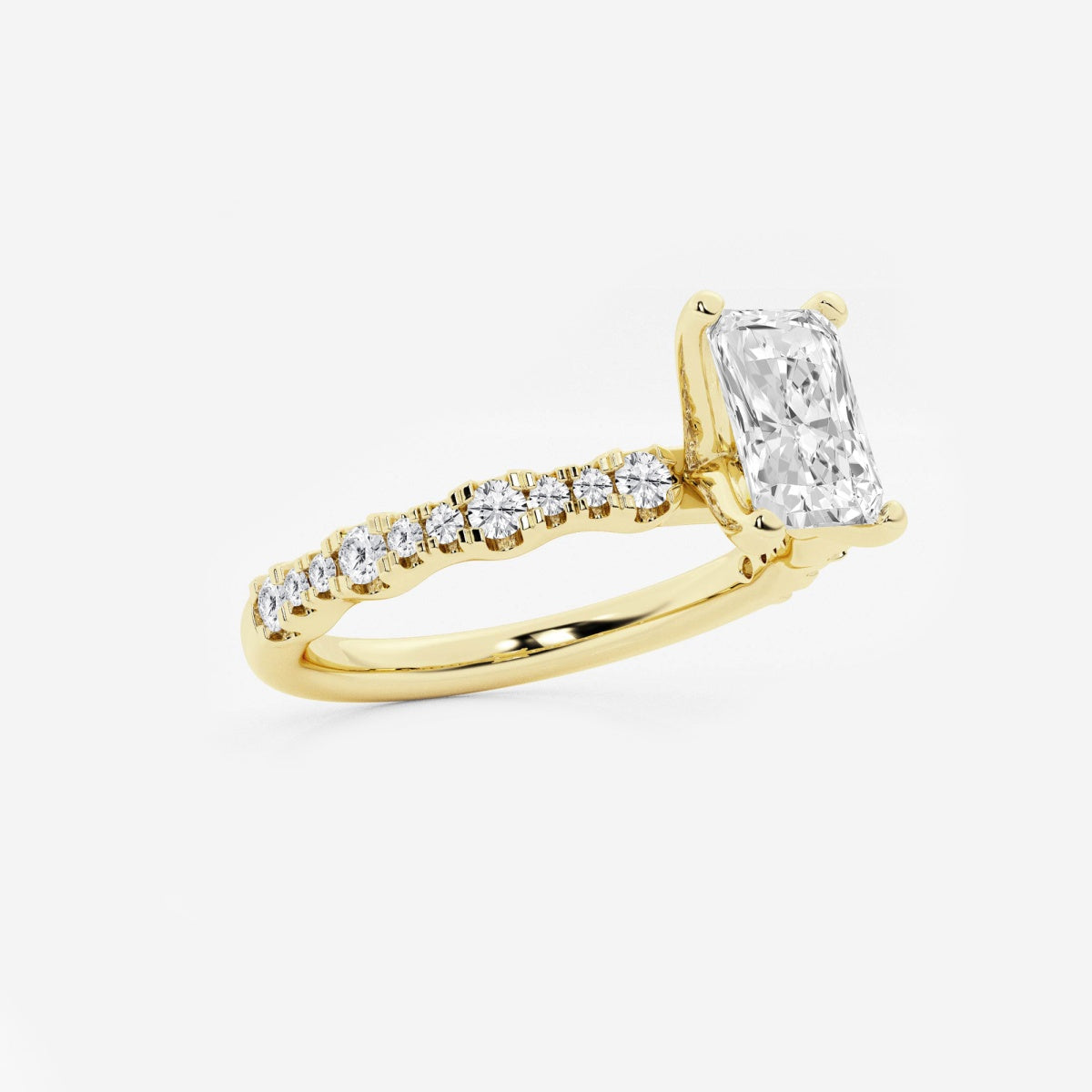 Clara - Station Side Stones Engagement Ring