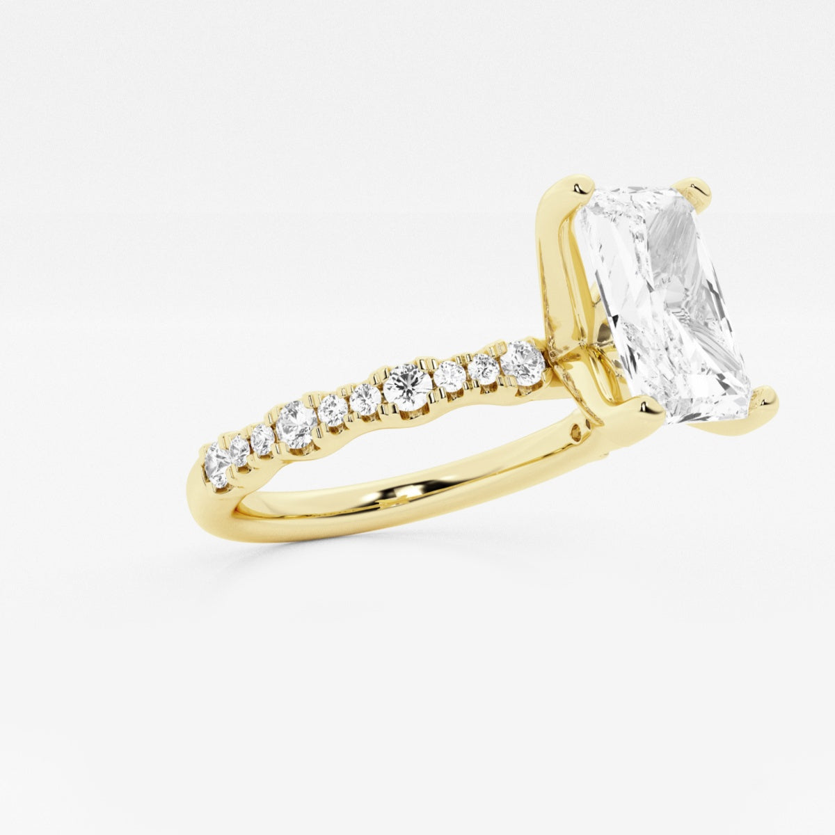 Clara - Station Side Stones Engagement Ring