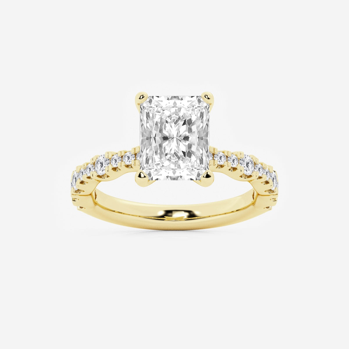 Clara - Station Side Stones Engagement Ring