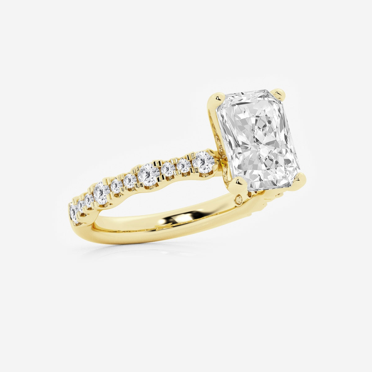 Clara - Station Side Stones Engagement Ring