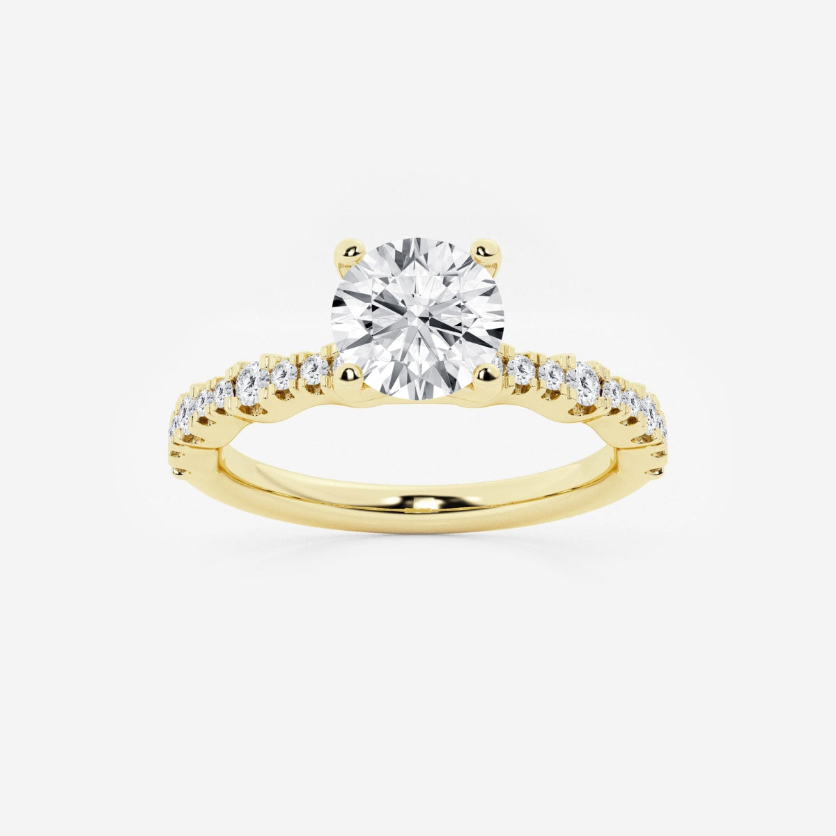 Clara - Station Side Stones Engagement Ring